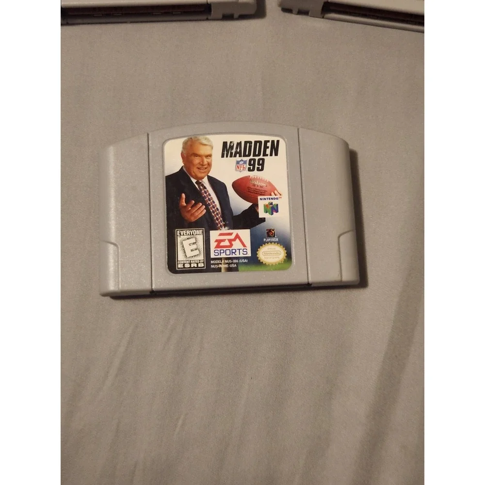 Madden N64 Lot Of 4 Games Only 2001 99 2002 Football 64